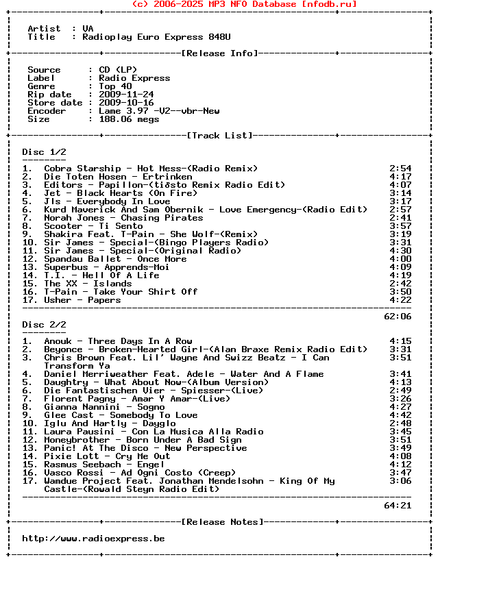 VA-Radioplay_Euro_Express_848U-2CD-2009