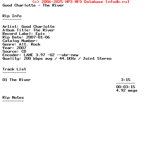 Good_Charlotte-The_River-Promo_CDS-2007