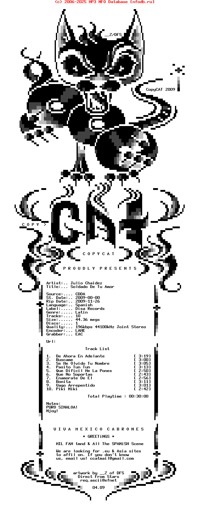 Julio_Chaidez-Soldado_De_Tu_Amor-SP-2009-Ccat