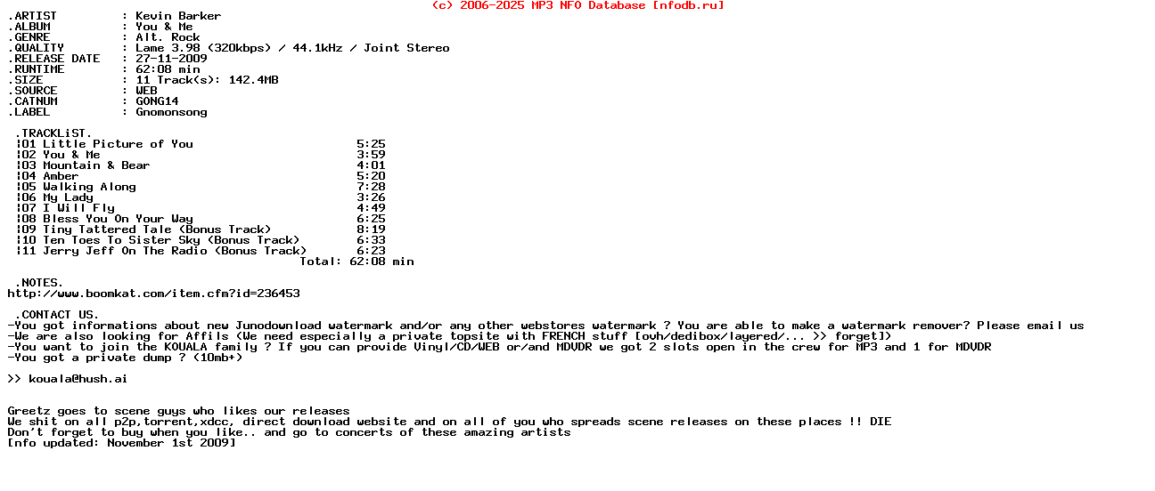 Kevin_Barker-You_And_Me-(GONG14)-WEB-2009-KOUALA