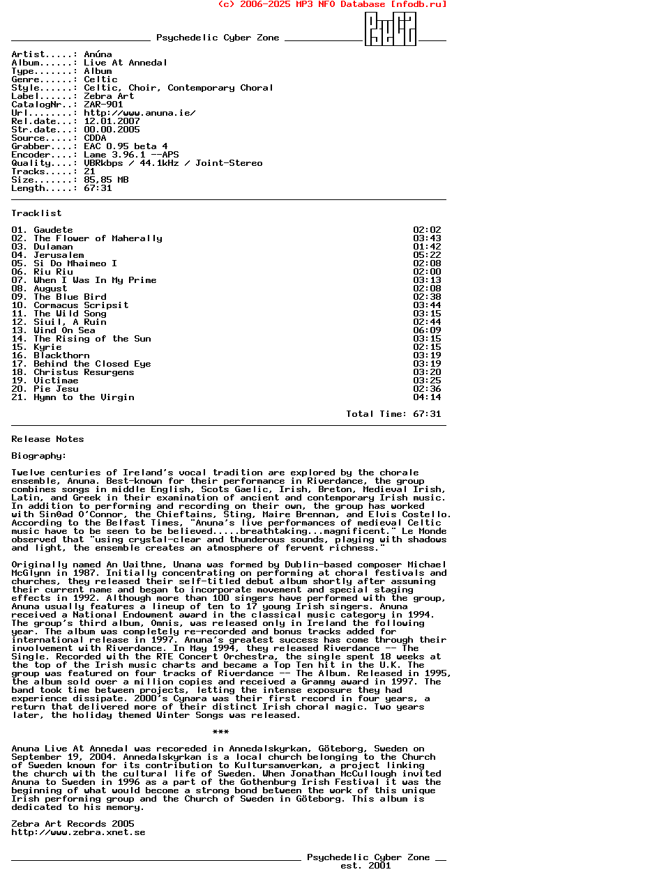 Anuna_-_Live_At_Annedal_(ZAR-901)-2005-PsyCZnP