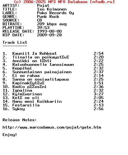 Pojat-Iso_Kolmonen-FI-1993