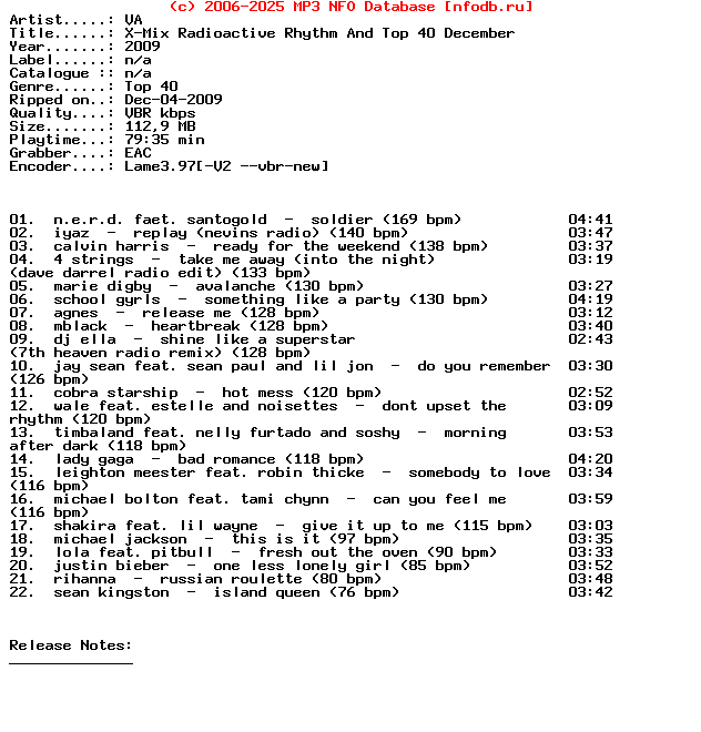 VA-X-Mix_Radioactive_Rhythm_And_Top_40_December-2009