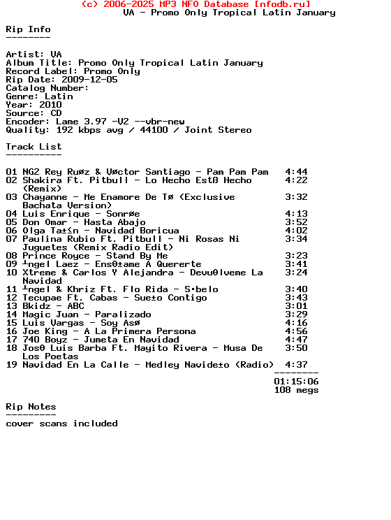 VA-Promo_Only_Tropical_Latin_January-2010