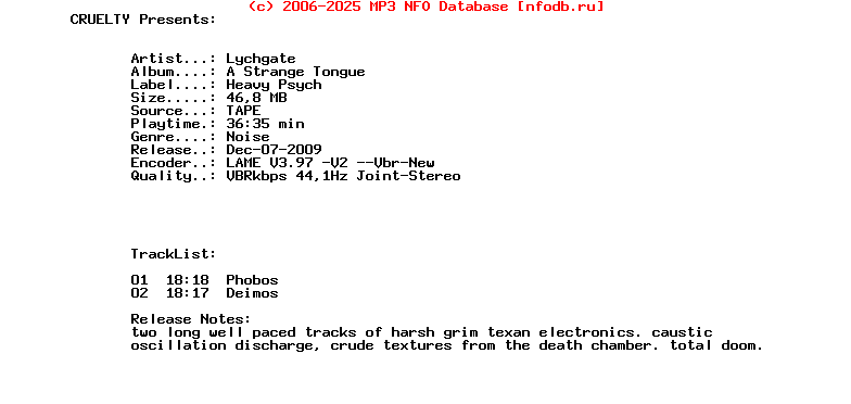 Lychgate_-_A_Strange_Tongue-Tape-2009-CRUELTY