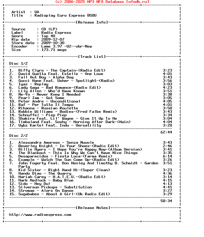 VA-Radioplay_Euro_Express_850U-2CD-2009