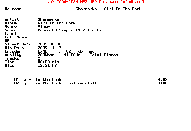 Shermarke-Girl_In_The_Back-Promo_CDS-2009