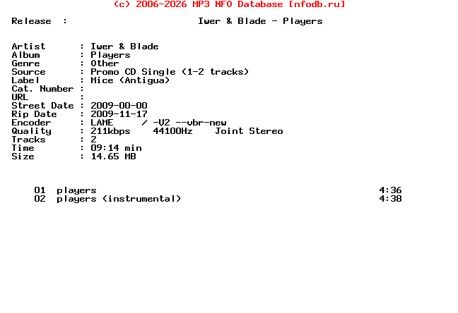 Iwer_And_Blade-Players-Promo_CDS-2009