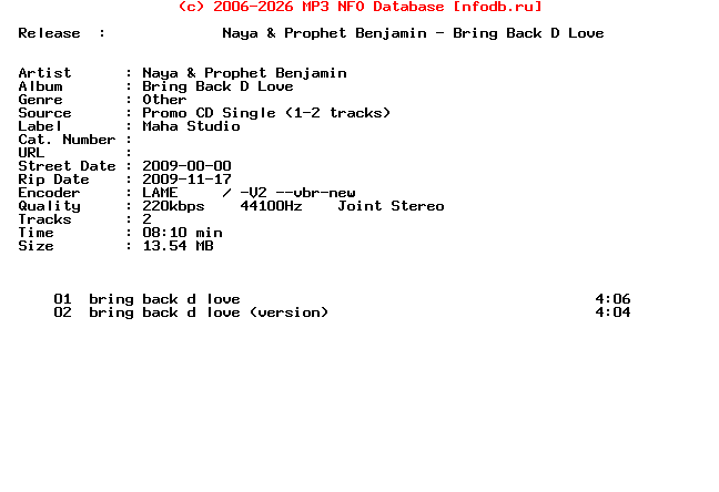 Naya_And_Prophet_Benjamin-Bring_Back_D_Love-Promo_CDS-2009