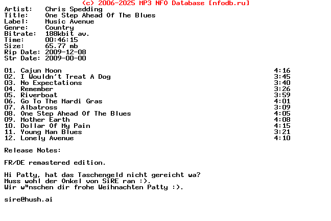 Chris_Spedding-One_Step_Ahead_Of_The_Blues-(REMASTERED)-2009