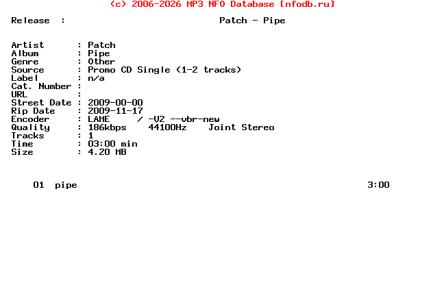 Patch-Pipe-Promo_CDS-2009