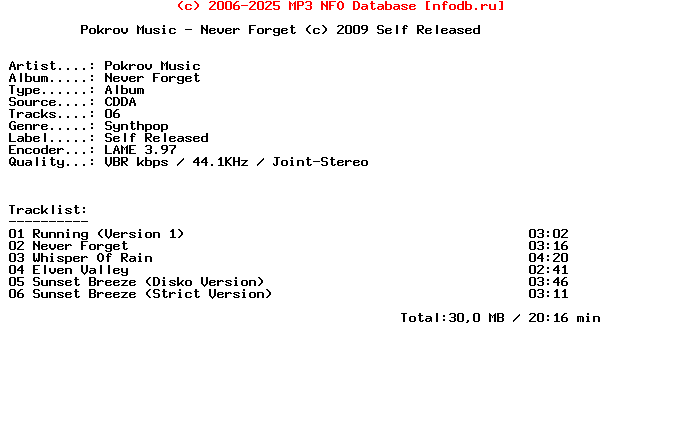 Pokrov_Music-Never_Forget-2009