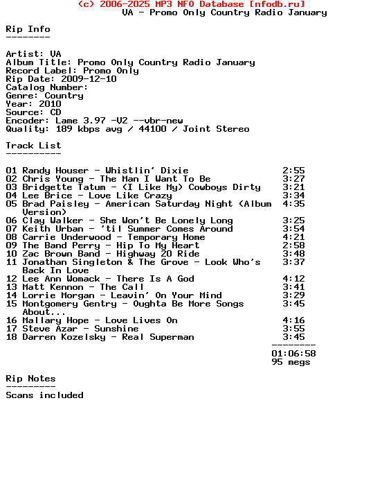 VA-Promo_Only_Country_Radio_January-2010