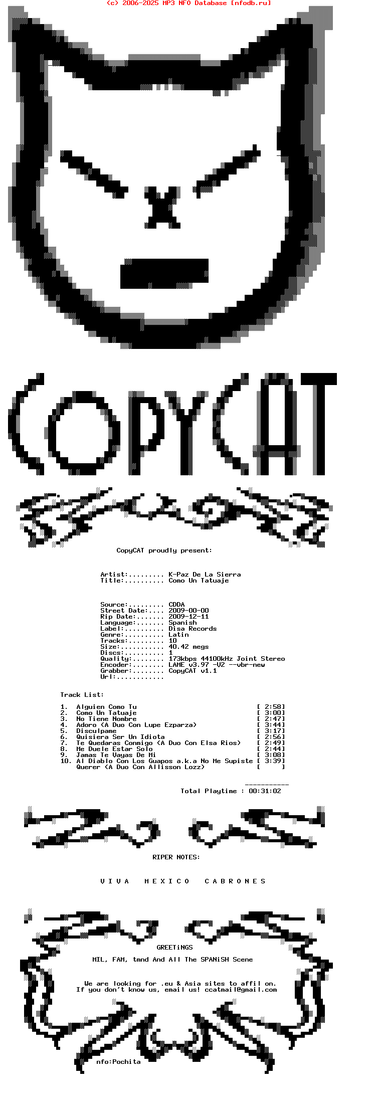 K-Paz_De_La_Sierra-00-Como_Un_Tatuaje-SP-2009-Ccat