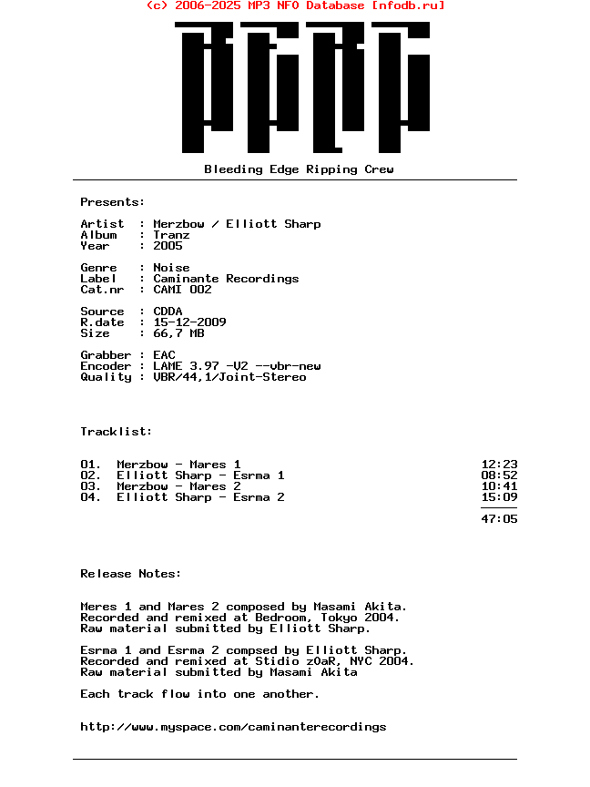 Merzbow-Elliott_Sharp--Tranz-Split-2005-BERC