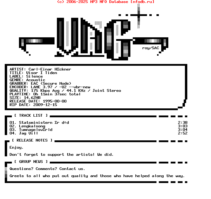 Carl-Einar_Hackner-Visor_I_Tiden-(EP)-SE-1995