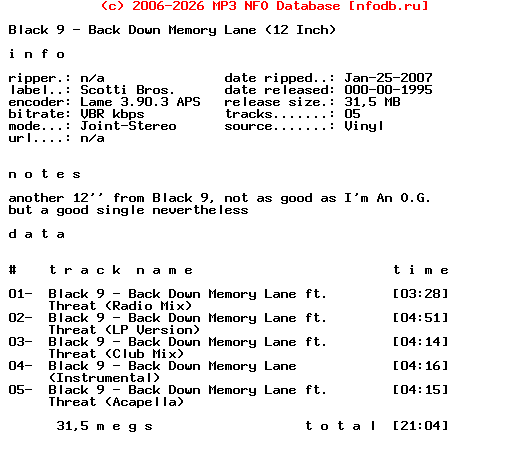 Black_9-Back_Down_Memory_Lane-VLS-1995