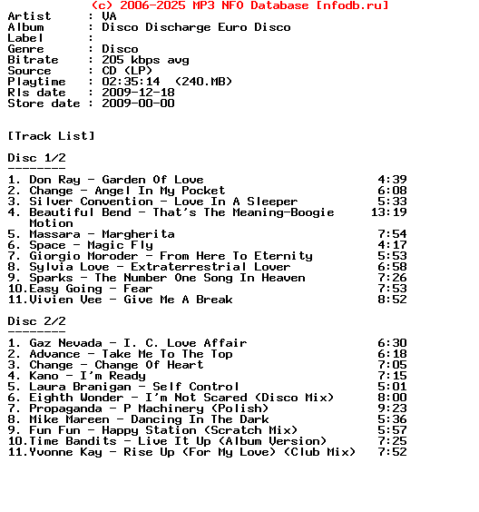 VA-Disco_Discharge_Euro_Disco-2CD-2009