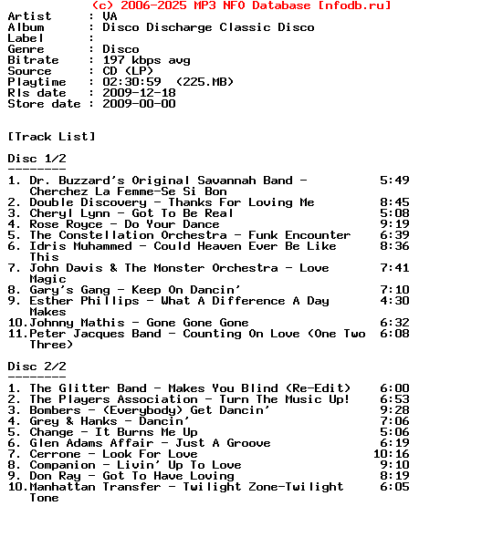 VA-Disco_Discharge_Classic_Disco-2CD-2009