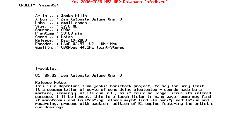 Jenks_Mille_-_Zen_Automata_Volume_One_V-2009-CRUELTY