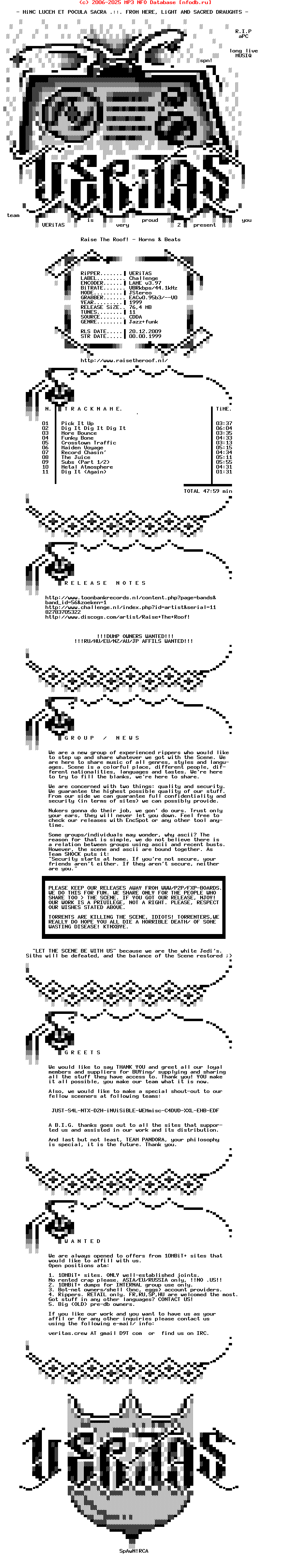 Raise_The_Roof-Horns_And_Beats-1999-VERiTAS_INT