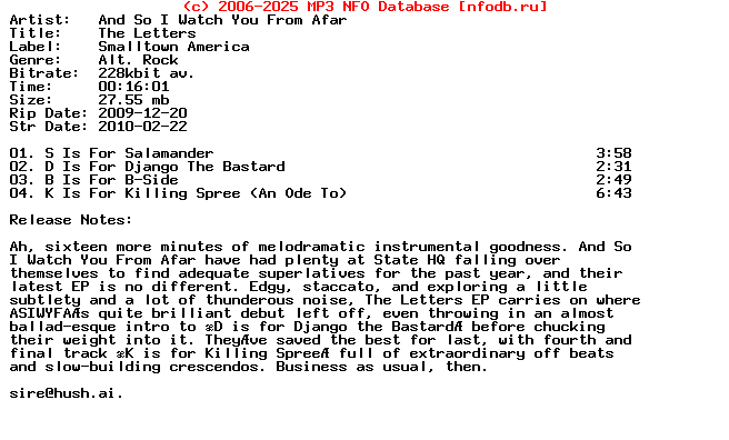 And_So_I_Watch_You_From_Afar-The_Letters-(ADVANCE_EP)-2010