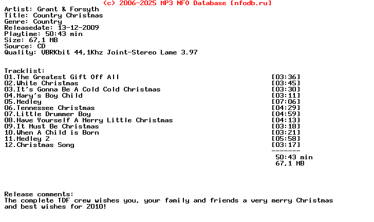 Grant_And_Forsyth_-_Country_Christmas-1990-Tdf_Int