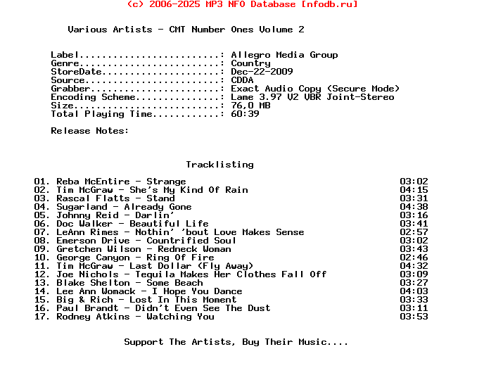 VA-Cmt_Number_Ones_Volume_2-2009