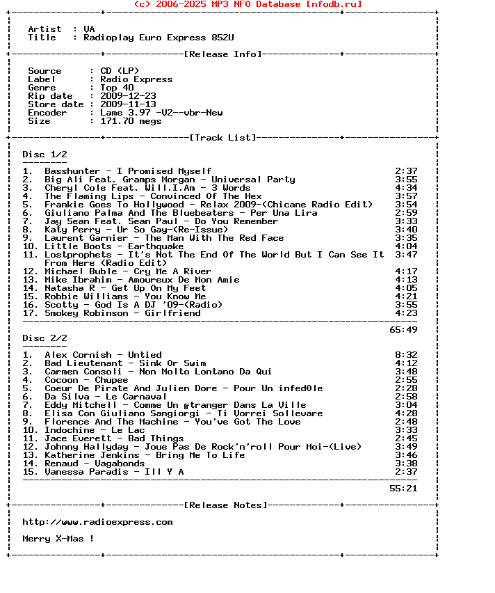 VA-Radioplay_Euro_Express_852U-2CD-2009