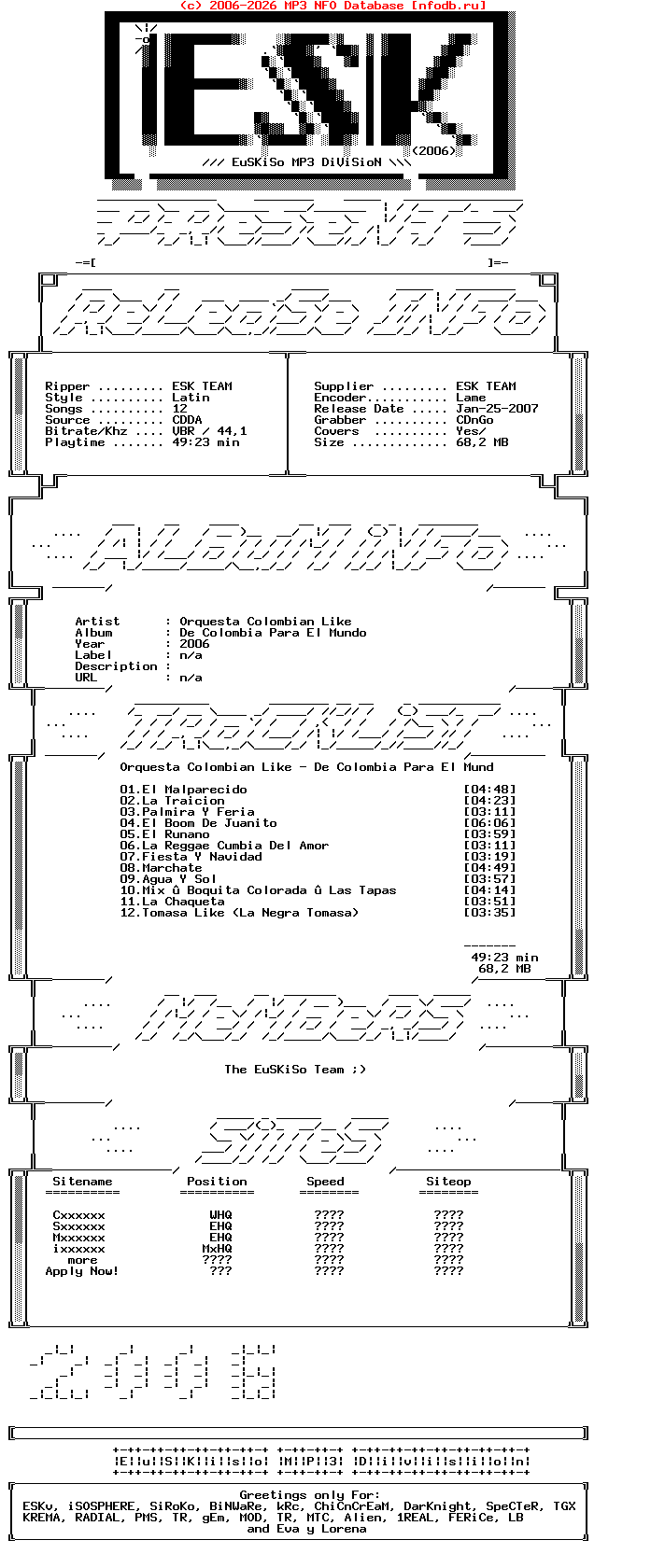 Orquesta_Colombian_Like_-_De_Colombia_Para_El_Mundo-SP-2006-Esksp
