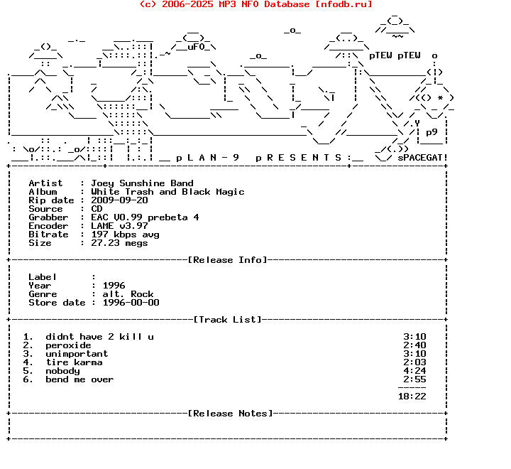 Joey_Sunshine_Band-White_Trash_And_Black_Magic-1996