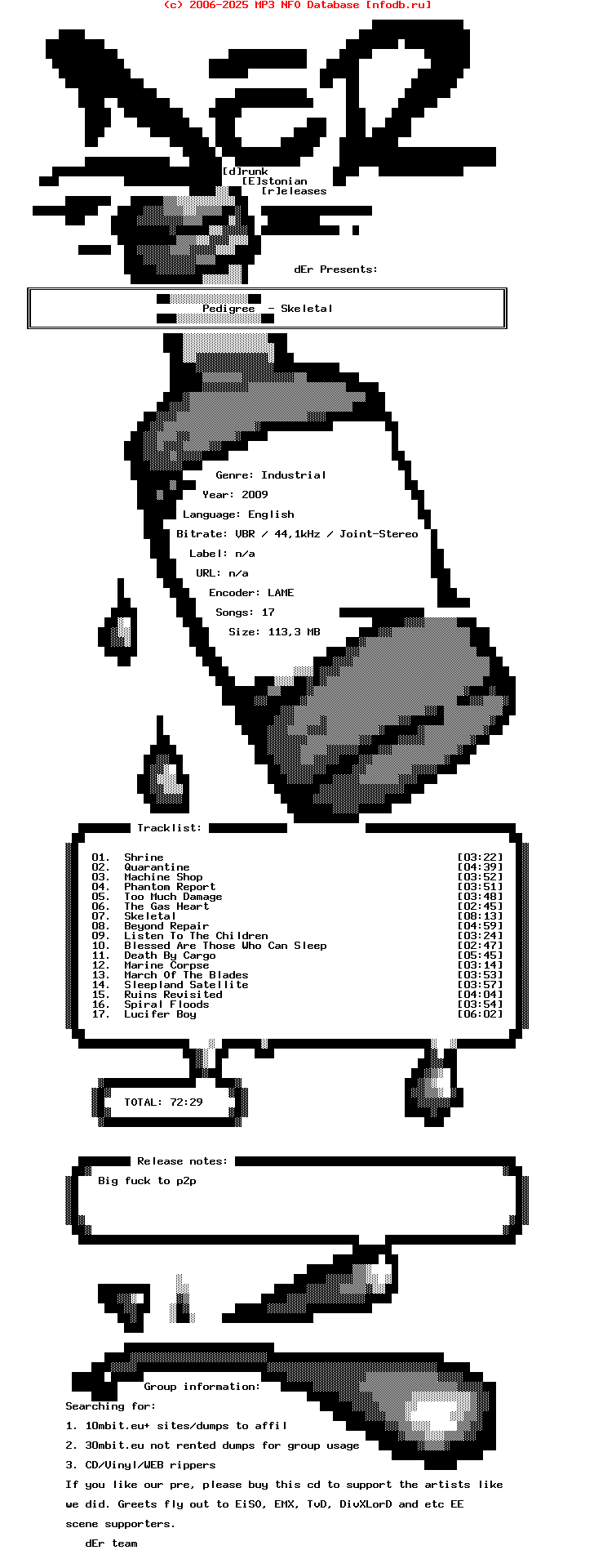 Pedigree-Skeletal-2009-Der