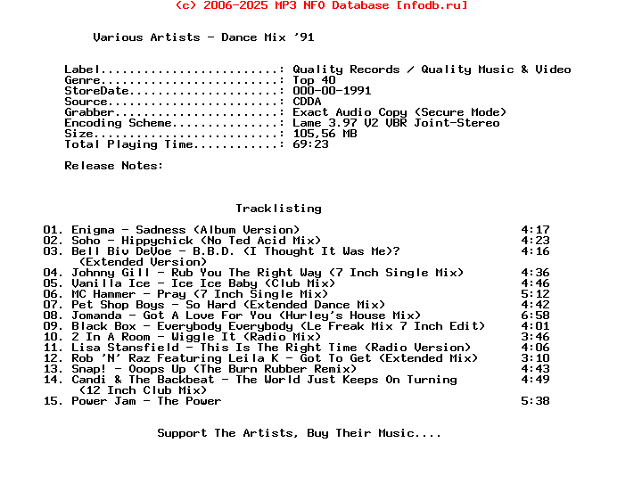 VA-Dance_Mix_91-1991