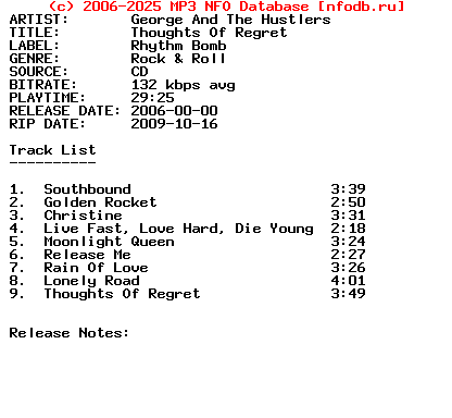 George_And_The_Hustlers-Thoughts_Of_Regret-2006
