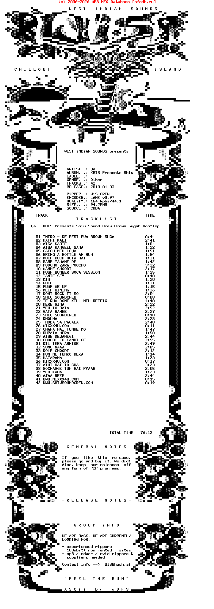 VA-Kbis_Presents_Shiv_Sound_Crew-Brown_Sugah-Bootleg-2009