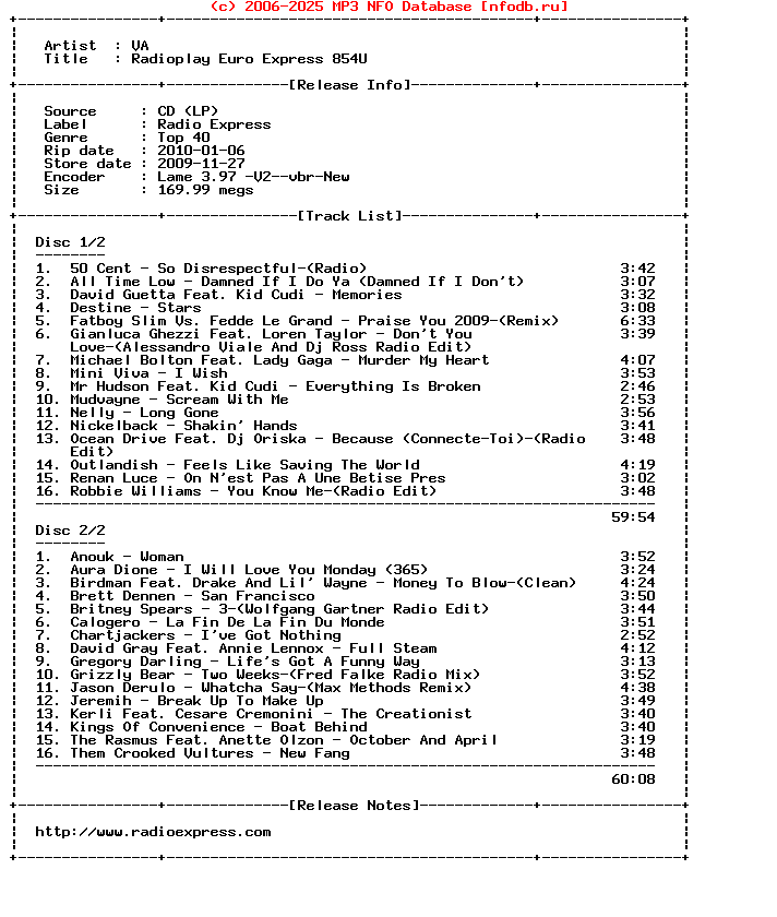 VA-Radioplay_Euro_Express_854U-2CD-2009