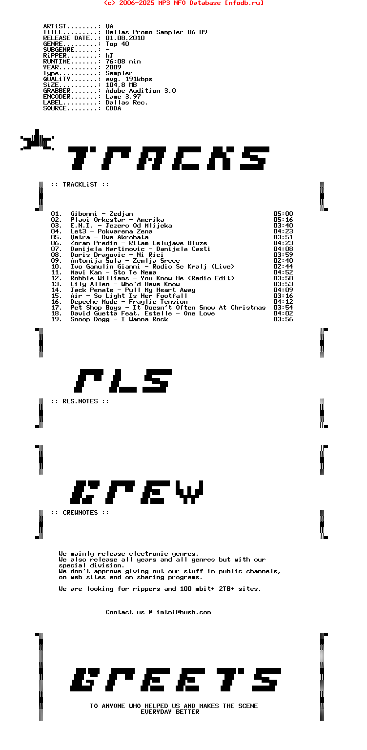 VA-Dallas_Promo_Sampler_06-09-Promo-2009