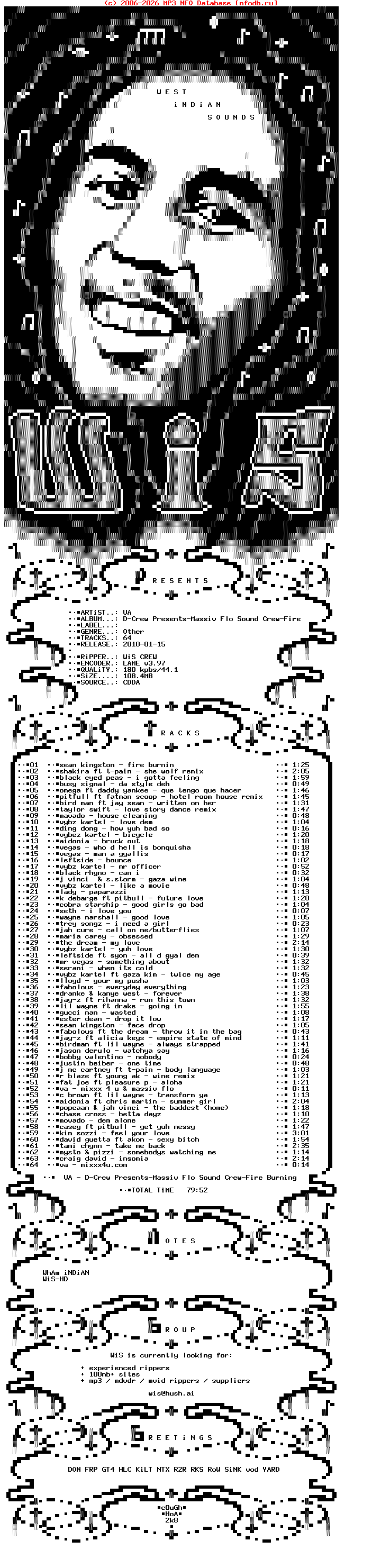 VA-D-Crew_Presents-Massiv_Flo_Sound_Crew-Fire_Burning-Bootleg-2009