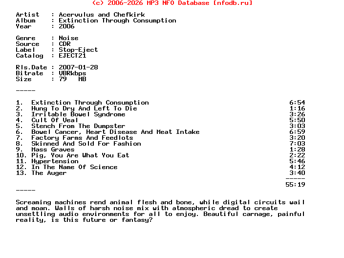 Acervulus_And_Chefkirk-Extinction_Through_Consumption-CDR-2006