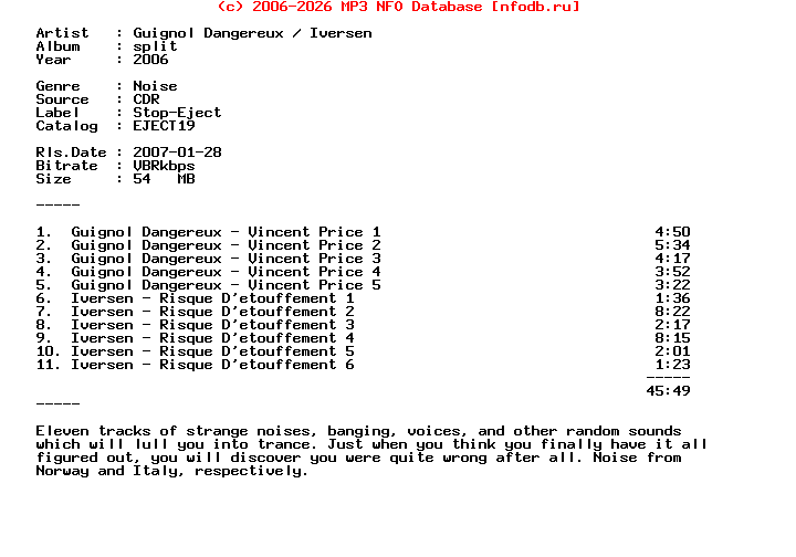 Guignol_Dangereux_-_Iversen-Split-CDR-2006