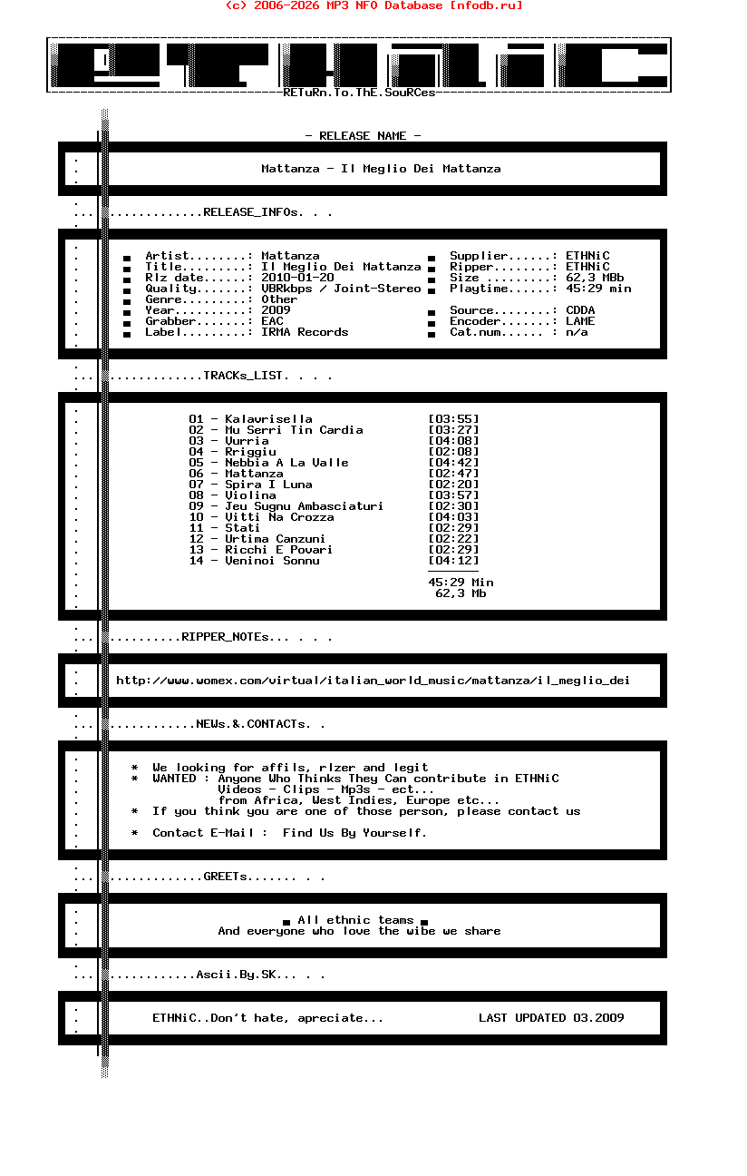 Mattanza-Il_Meglio_Dei_Mattanza-IT-2009-ETHNiC