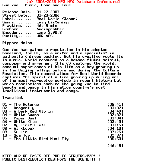 Guo_Yue-Music_Food_And_Love-2006
