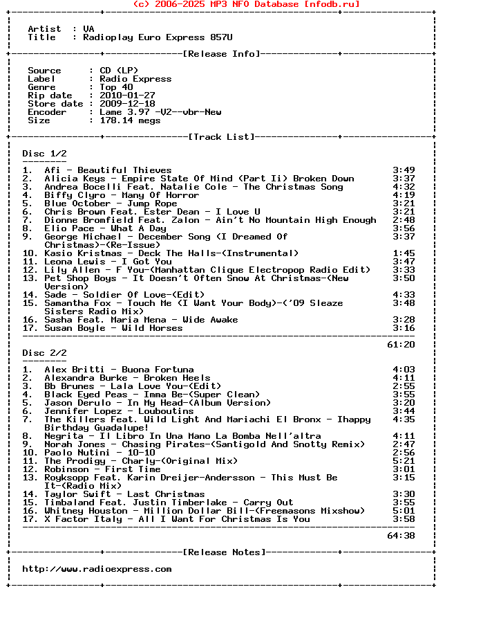 VA-Radioplay_Euro_Express_857U-2CD-2009