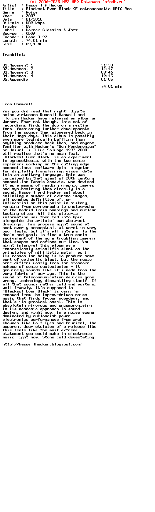 Haswell_And_Hecker-Blackest_Ever_Black_(ELECTROACOUSTIC_UPIC_RECORDINGS)-2007
