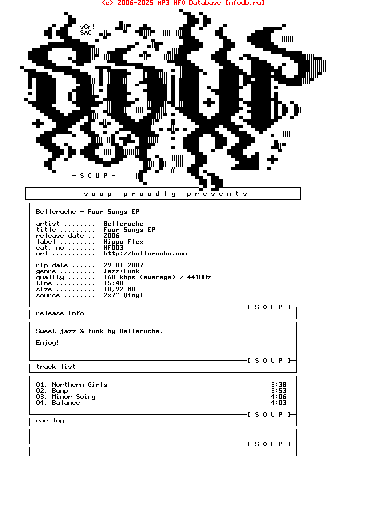 Belleruche-Four_Songs_Ep-(HIPPO_FLEX)-2X7Inch-2006-soup
