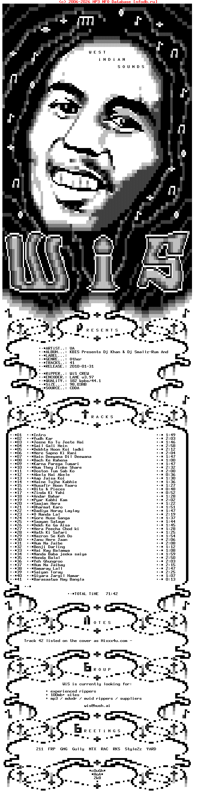 VA-Kbis_Presents_Dj_Khan_And_Dj_Smallz-Rum_And_Cuttas-Bootleg-2010