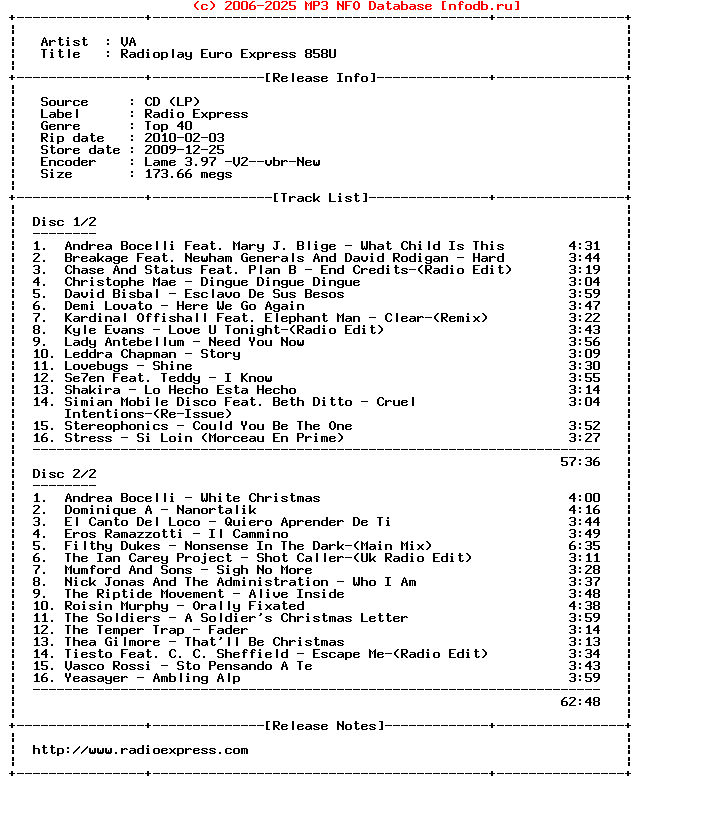 VA-Radioplay_Euro_Express_858U-2CD-2009