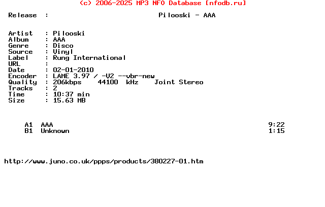 Pilooski-Aaa-(NRDS010)-Vinyl-2010