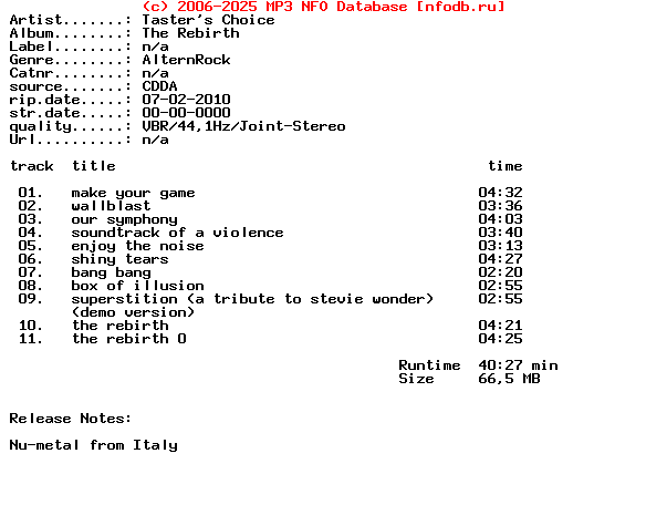 Tasters_Choice-The_Rebirth-2009