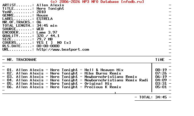 Allen_Alexis-Here_Tonight-(ESTDIG004)-WEB-2010-DWM
